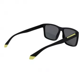 POLAROID PLD2164S58003 Vīriešu taisnstūra polarizētās saulesbrilles - Melnas/Pelēkas 58mm