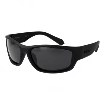 POLAROID PLD2166S62003 Vīriešu Pilot Saulesbrilles - Melns Rāmis, Pelēkas Polarizētas Lēcas, 62mm