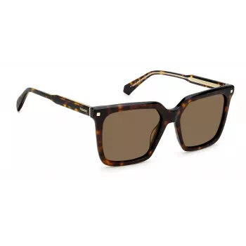 POLAROID PLD4115SX086F Sieviešu Polarizētas Saulesbrilles Havana 54mm