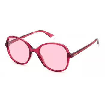 Polaroid PLD4136SMU1 Sieviešu saulesbrilles Havana rāmis Zaļas lēcas 54mm