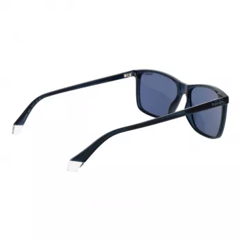 Polaroid PLD4137/S Vīriešu taisnstūra polarizētās saulesbrilles - Melnas/Pelēkas 58mm