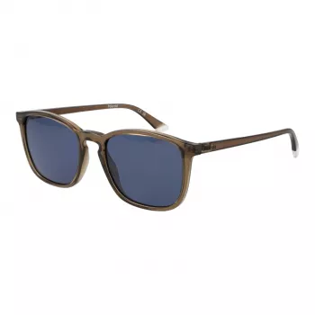 Polaroid PLD4139/S Vīriešu taisnstūra saulesbrilles - Havana rāmis, zaļas polarizētas lēcas, 54mm