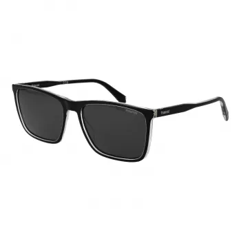 Polaroid PLD4180S587C5 Men's Havana Brown Square Sunglasses with Brown Polarized Lenses