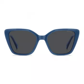 Polaroid PLD4189SMVU Sieviešu Saulesbrilles - Melns Rāmis, Pelēkas Polarizētas Lēcas, 53mm