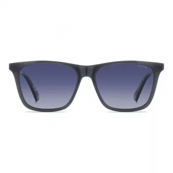 Polaroid PLD4190SKB7 Vīriešu Taisnstūra Polarizētas Saulesbrilles - Melns/Pelēks