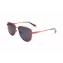 POLAROID PLD6196SX0Z3 Unisex Square Sauļošanās Brilles - Melns Rāmis Pelēkas Polarizētas Lēcas 56mm
