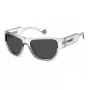 POLAROID PLD6197SKB7F5 Unisex saulesbrilles Havana Brown Square Frame Brown Polarized Lens 55/18/130 mm