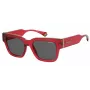 Polaroid PLD6198SXMCC9 Unisex Saulesbrilles - Havana Rāmis, Zaļas Polarizētas Lēcas, 52mm