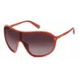 POLAROID PLD6216SL7Q Unisex Saulesbrilles - Melns Rāmis, Pelēkas Polarizētas Lēcas, Shield Stils