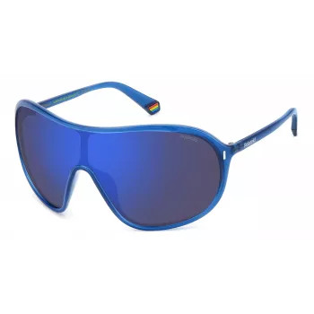 POLAROID PLD6216SPJP Unisex Square Pilot Saulesbrilles Havana Green Polarized