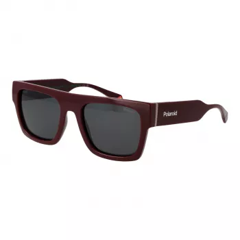 Polaroid PLD6224SX54LH Unisex Saulesbrilles - Melns Rāmis, Pelēkas Lēcas 54mm