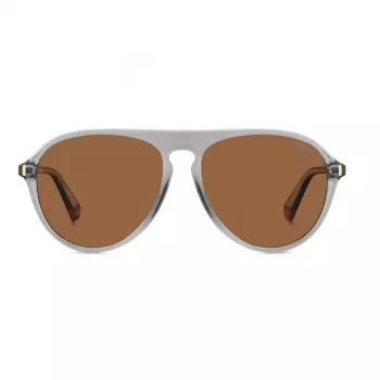 Polaroid PLD6225SKB7 Vīriešu kvadrātveida polarizētas saulesbrilles – melns rāmis, pelēkas lēcas
