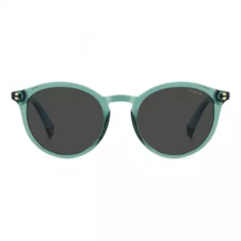 Polaroid PLD6233S1ED Unisex Saulesbrilles - Melns Rāmis, Pelēkas Polarizētas Lēcas
