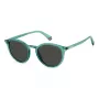 Polaroid PLD6233S1ED Unisex Saulesbrilles - Melns Rāmis, Pelēkas Polarizētas Lēcas