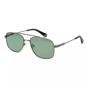 POLAROID PLD6235SX56AS Vīriešu kvadrātveida polarizētas saulesbrilles - Matēti melna/rūsa