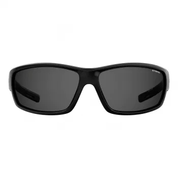 POLAROID PLD7029S807 Unisex Sport Saulesbrilles - Polarizētas Pelēkas Lēcas - Melns Rāmis