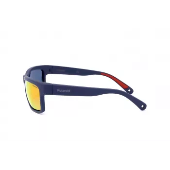 Polaroid PLD7031S8RU Vīriešu Polarizētas Saulesbrilles - Melns Rāmis Pelēkas Lēcas 59mm