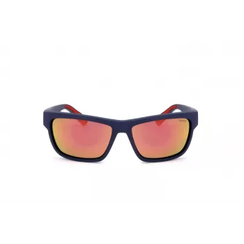 Polaroid PLD7031S8RU Vīriešu Polarizētas Saulesbrilles - Melns Rāmis Pelēkas Lēcas 59mm