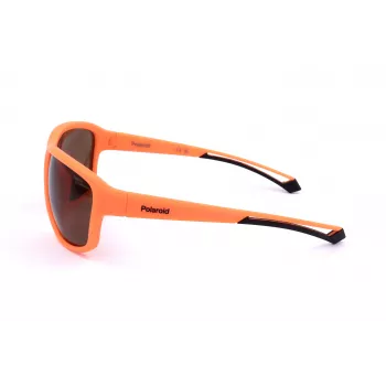 POLAROID PLD7049S2M5 Unisex Sport Saulesbrilles - Matēts Melns Rāmis, Pelēkas Polarizētas Lēcas