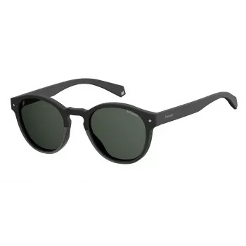 POLAROID Unisex PLD6042S807M9 Saulesbrilles - Kvadrātveida pilna rāmja plastmasas rāmis ar polarizētām pelēkām lēcām - UV400 aizsardzība - 49 mm lēcu platums