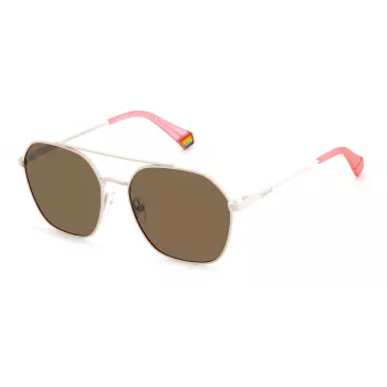 POLAROID Unisex PLD6172S10ASP Saulesbrilles - Melns Rāmis, Pelēkas Lēcas 57mm