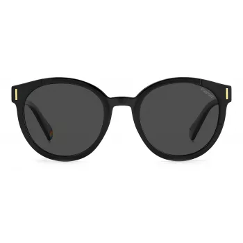Polaroid Women's Cat-Eye Sauļošanās Brilles PLD6185S807F2 - Havana Rāmis, Brūnas Gradienta Polarizētas Lēcas