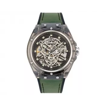 POLICE vīriešu pulkstenis PEWGR1592404 44mm melna āda