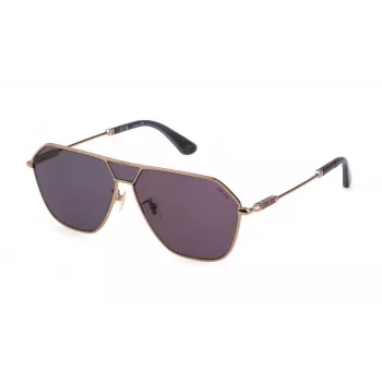 Police Vīriešu Saulesbrilles SPLL89-628FFY - Spīdīgs Melns Rāmis, Dūmu Lēcas, 62mm