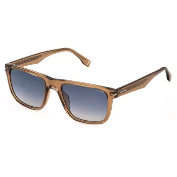 POLICE Vīriešu Saulesbrilles SPLQ83-540805 Melns Rāmis Pelēkas Lēcas 54mm