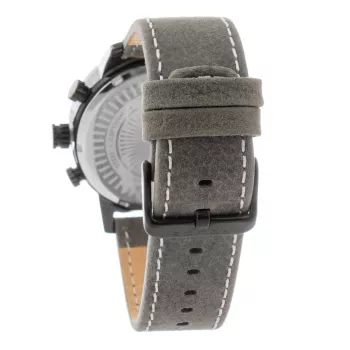 POLICE vīriešu pulkstenis R1451281001 Adder kolekcija 46mm nerūsējošā tērauda korpuss, melna ādas siksniņa, analogais kvarcs
