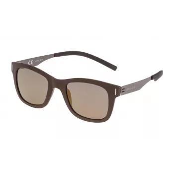 Police SPL170N506XKG Unisex Sauļošanās Brilles Havana 50/22/145 mm