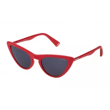 POLICE SPL902-540C74 Sieviešu saulesbrilles Havana acetāta rāmis Brūnas gradienta lēcas 54mm