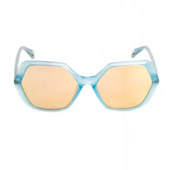 POLICE SPLA9858VA1A Sieviešu taisnstūra saulesbrilles - Melns acetāta rāmis, pelēkas lēcas 58mm