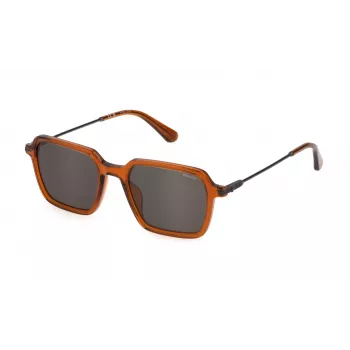 POLICE SPLL10-520W45 Vīriešu saulesbrilles Havana rāmis pelēkas lēcas 52mm