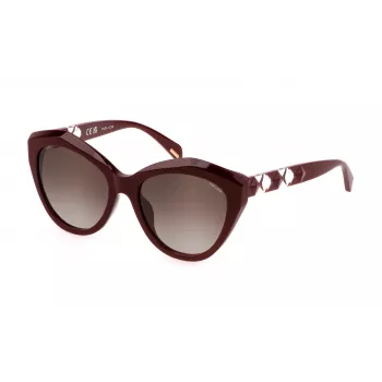 POLICE SPLL35-550G96 Sieviešu kaķacs formas saulesbrilles Havana brūns gradients 55/14/140 mm
