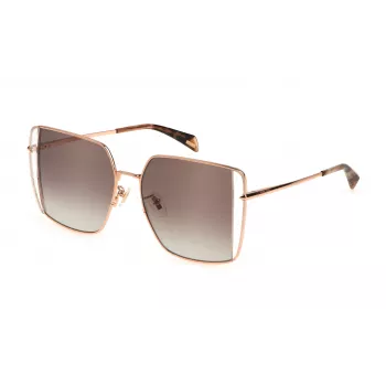 POLICE SPLL37-5608FC sieviešu saulesbrilles Havana acetāts brūns gradients 56mm