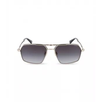 POLICE SPLL86-58302Y Vīriešu kvadrātveida Havana acetāta saulesbrilles ar zaļām polikarbonāta lēcām UV400