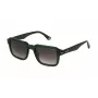 POLICE SPLN36-520G61 vīriešu taisnstūra saulesbrilles - melns/pelēks rāmis, pelēkas lēcas, 52mm