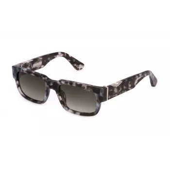 POLICE SPLP24-5407MR Vīriešu saulesbrilles - Melns rāmis, pelēki spoguļstikli, 54mm