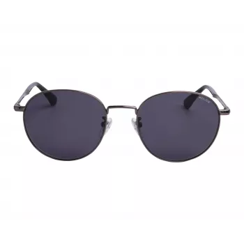 POLICE Unisex SPLD94M530613 Saulesbrilles – Spīdīgs melns rāmis, dūmu lēcas 53/19/140 mm