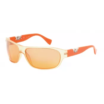 POLICE Unisex Saulesbrilles S180368JA1X - Acetāta rāmis, Polikarbonāta lēcas, UV400 aizsardzība