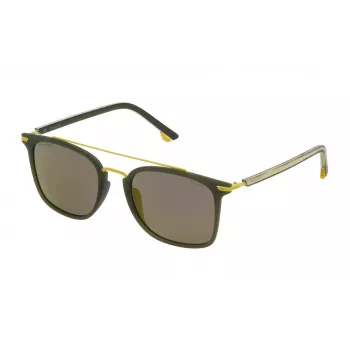 POLICE Unisex saulesbrilles SPL58354736G - 54/21/145 mm, UV400 aizsardzība, plastmasas rāmis