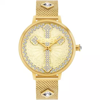 POLICE Women's PL16031MSG22M Raho pulkstenis 36mm nerūsējošā tērauda sieta sudrabs