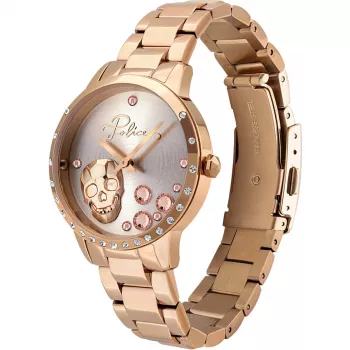 POLICE Women's PL16071MSR04M Rose Gold Stainless Steel Watch 36mm