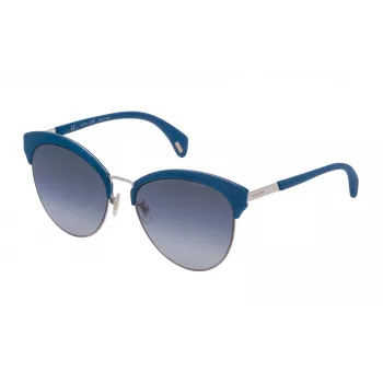 POLICE Women's Sunglasses SPL61956594F - Shiny Black Frame, Grey Lenses, UV400 Protection
