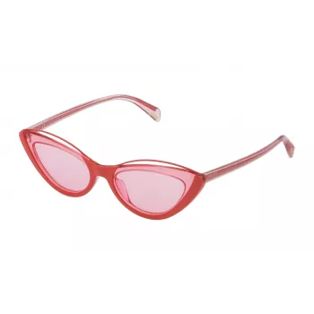 Police Women's Sunglasses SPL937520AA3 - Acetate Frame, UV400 Protection, 52mm Lens