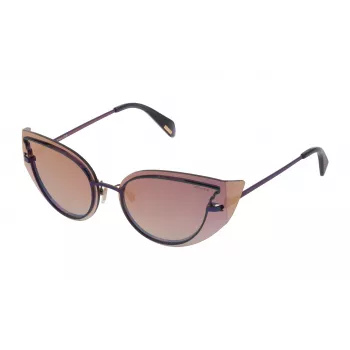 Police sieviešu saulesbrilles SPL939H86X Havana acetāts brūns gradients 63mm