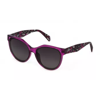 POLICE sieviešu saulesbrilles SPLC22E5809AH Havana acetāts kvadrātveida 58mm