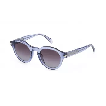 Police sieviešu saulesbrilles SPLF31-470B34 Havana/Brūns acetāta kvadrātveida rāmis ar brūnām gradienta lēcām 47/23/135 mm