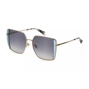 POLICE Sieviešu saulesbrilles SPLL37-560594 - Acetāta rāmis, UV400 aizsardzība, 56 mm lēcas